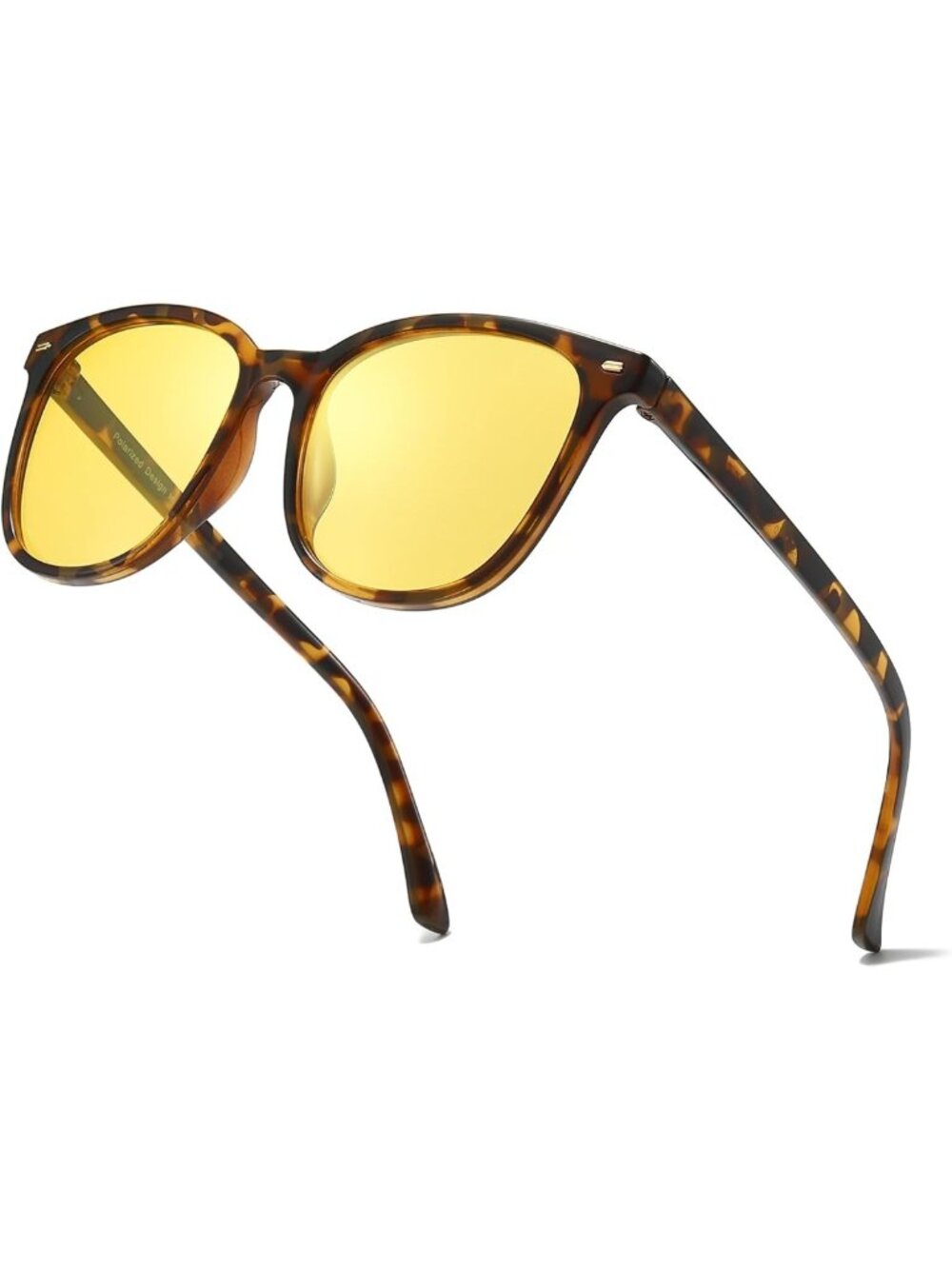 Polarized Night Vision Glasses for Women | Anti-Glare Yellow Lens, UV400